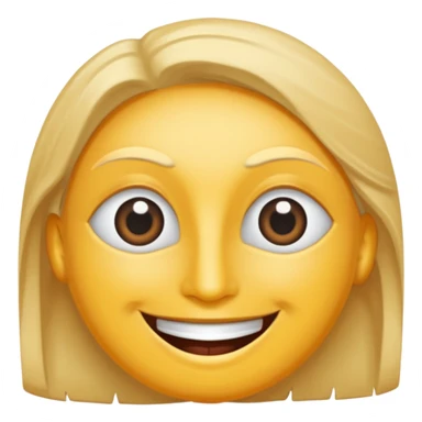 Un fondo negro con una gran sonrisa y dos ojos (guiñiendo un ojo) sticker