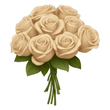 Beige bouqet of roses sticker