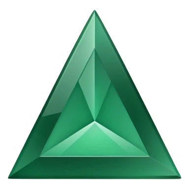 A green upside down triangle needs to face down sticker