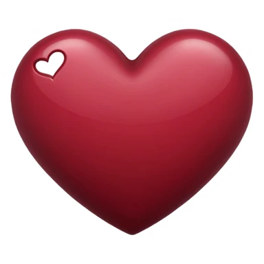 maroon heart emoji sticker