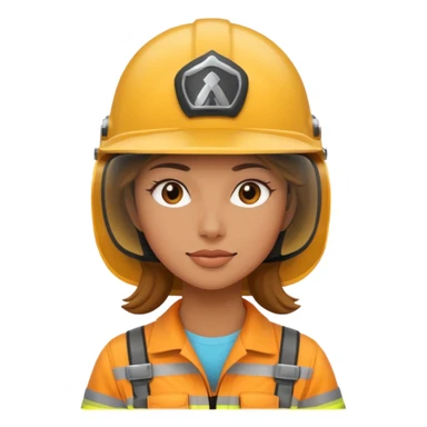 woman with helmet sticker