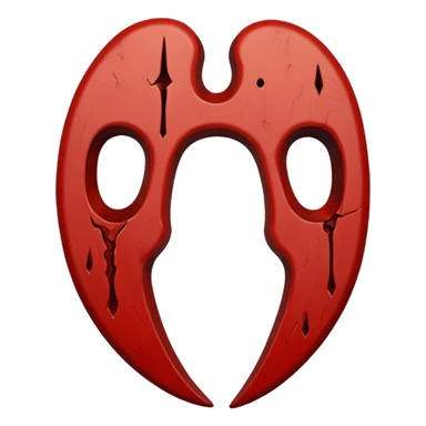 Symbol carved shallowly into skin, intentional, slow, ceremonial sticker