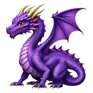 purple dragon sticker