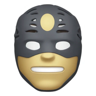 masked pro wrestler face sticker