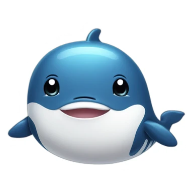 cute whale sticker