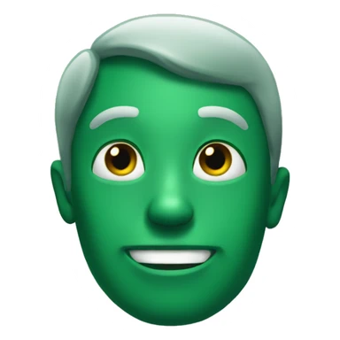 dark green hear sticker