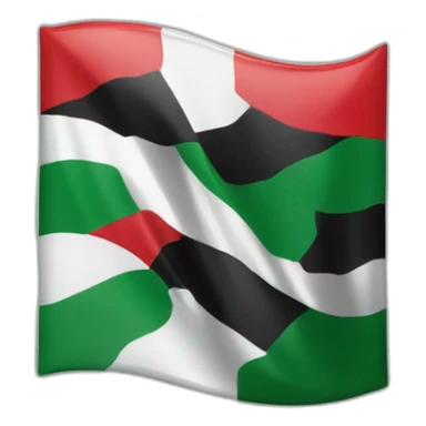 tatty palestine flag sticker