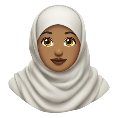 plus size hijabi woman sticker