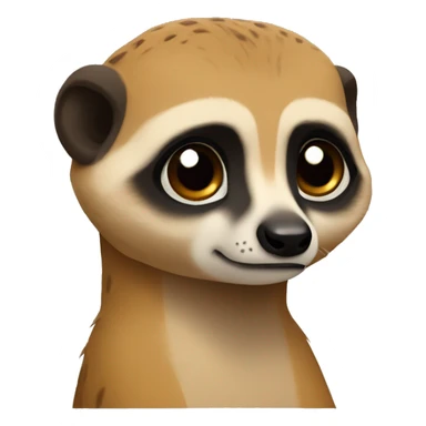 Meerkat brown sad  sticker