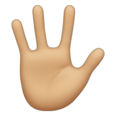 four fingers up sticker