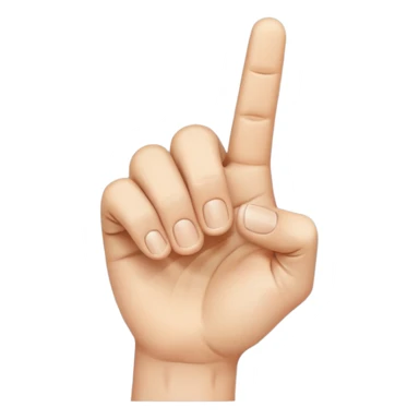 Eine Hand mit einem Finger der nach rechts zeigt  sticker