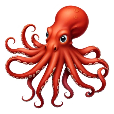 red octopus sticker