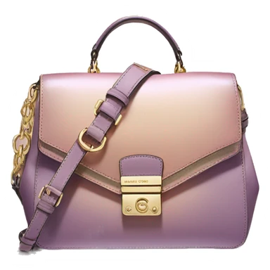 Realistic mauve to Gold ombre metallic michael kors satchel. sticker