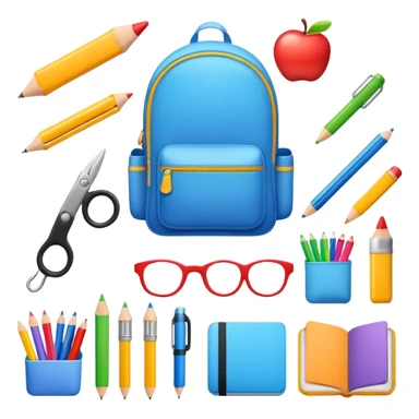 aesthetic school supplies sticker