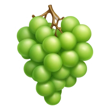 Bunch of green grapes sticker