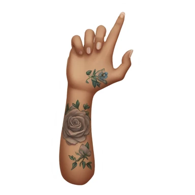 Feminine arm with tattoos sticker