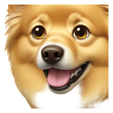 golden spitz dog sticker