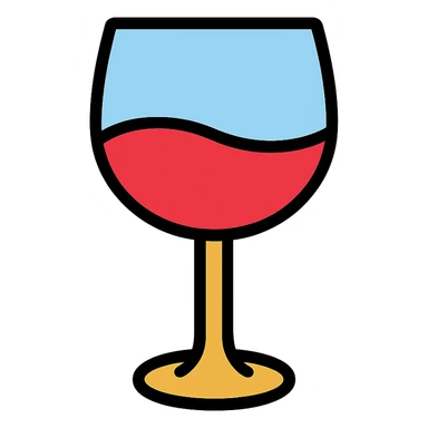 wine glass sticker