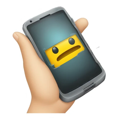 Celular con manos que reparan otro celulares sticker