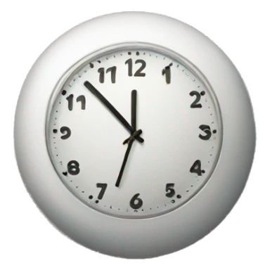 clock on the pillow sticker