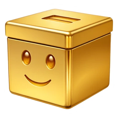 Clean Gold box frontview sticker