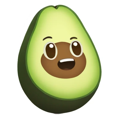 cute avocado sticker