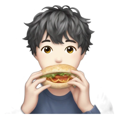 min Yoongi eating Jin sticker