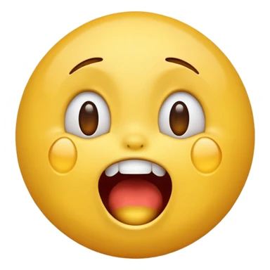 A screaming and laughing emoji  sticker