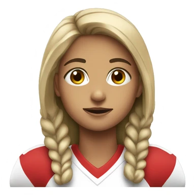 girl in football sticker