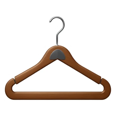 Hanger emoji wooden and angle sticker