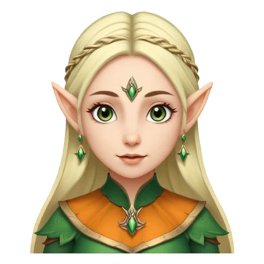 ESO female elf, lashes and earrings sticker