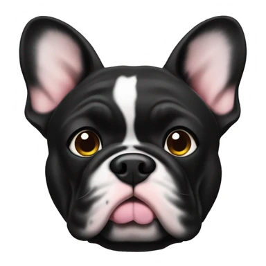 French bull dog black sticker