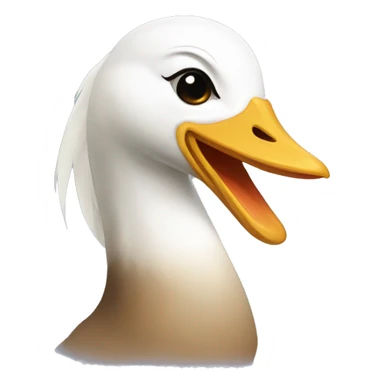 fuul face head of laughing goose sticker