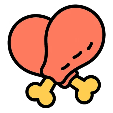 chicken thighs meat sticker