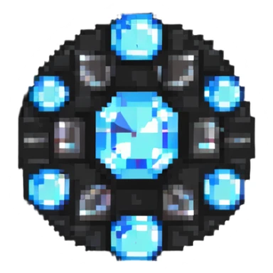 Crystal with sparkles sticker