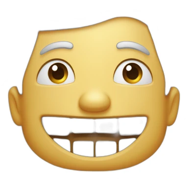 Visage excité de joie sticker