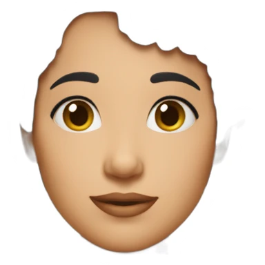 Mom love black short hair  sticker