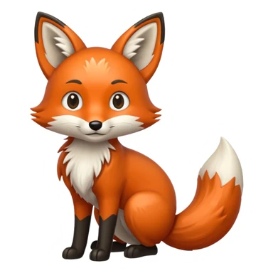 three tails fox sticker