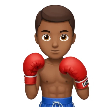 athlete in boxing gloves sticker