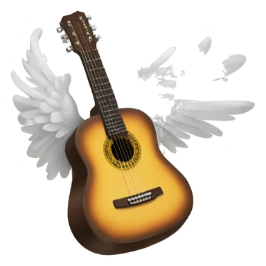 flying gypsy guitar sticker