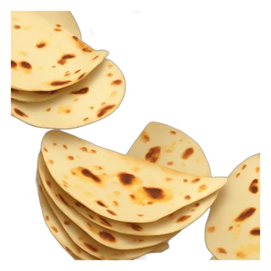 Small Stack of tortillas with some grill marks sticker