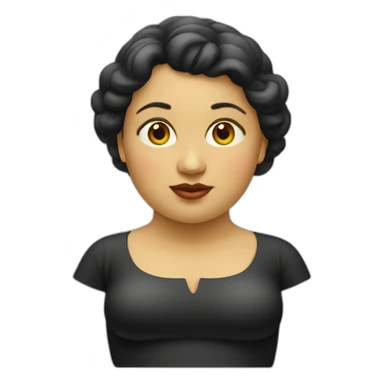 Botero woman sticker