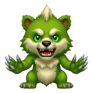 world of warcraft felbear with claws out sticker