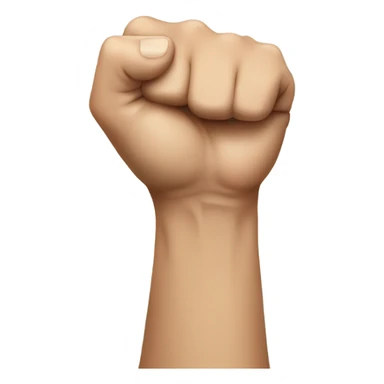 Fist with arm sticker