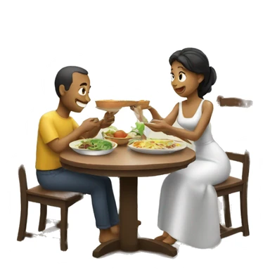Wife gives husband meal sticker