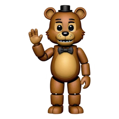 Freddy from Five Nights at Freddy's, simple, no accessories sticker