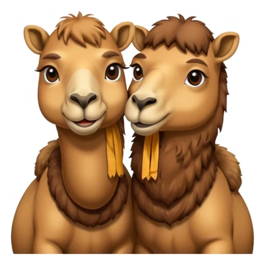 Camel hug sticker