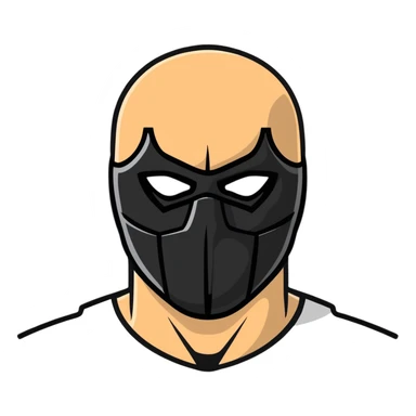 masked Kane WWE character sticker