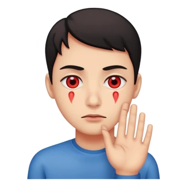 red eye face twitching sticker