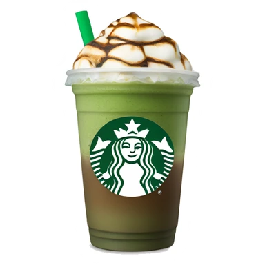 Starbucks iced Matcha espresso fusion no cream sticker